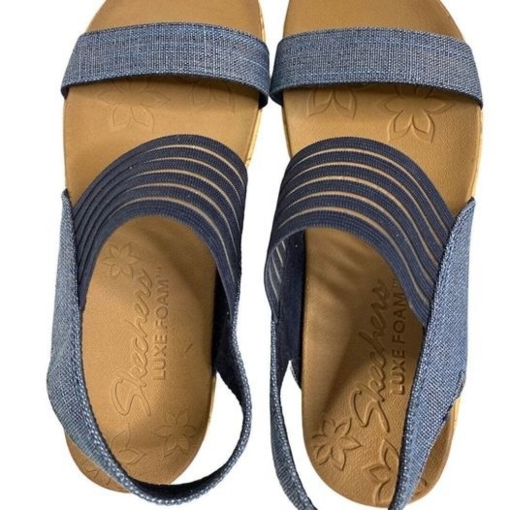 Skechers Smitten Kitten Wedge Sandal Size 7